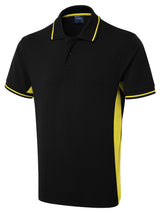 Uneek UC117 200GSM Unisex Polyester Cotton Two Tone Polo Shirt