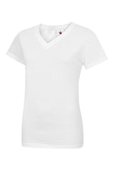 Uneek UC319 180GSM Unisex Ring Spun Combed Cotton Ladies Classic V Neck T Shirt