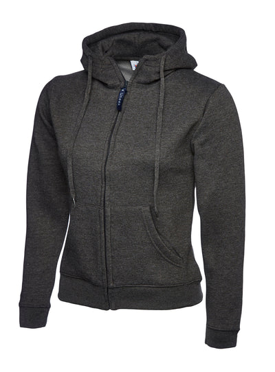 Uneek UC505 300GSM Women's Polyester Cotton Ladies Classic Full Zip Hooded Sweatshirt