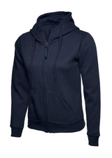 Uneek UC505 300GSM Women's Polyester Cotton Ladies Classic Full Zip Hooded Sweatshirt