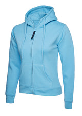 Uneek UC505 300GSM Women's Polyester Cotton Ladies Classic Full Zip Hooded Sweatshirt