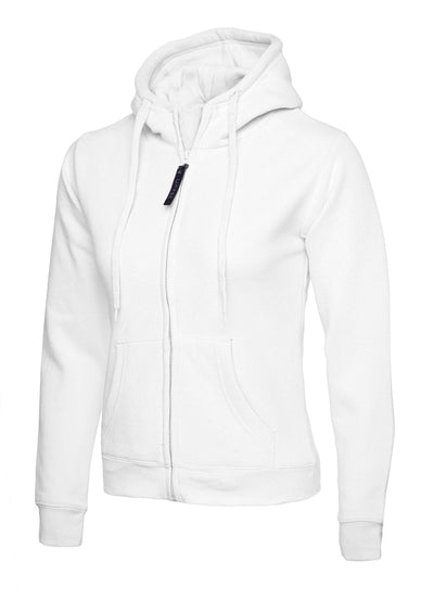 Uneek UC505 300GSM Women's Polyester Cotton Ladies Classic Full Zip Hooded Sweatshirt