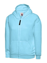 Uneek UC506 300GSM Children Polyester Cotton Childrens Classic Full Zip Hooded Sweatshirt