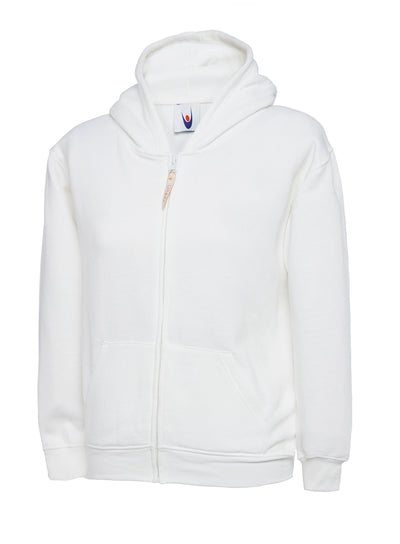 Uneek UC506 300GSM Children Polyester Cotton Childrens Classic Full Zip Hooded Sweatshirt