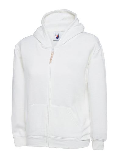 Uneek UC506 300GSM Children Polyester Cotton Childrens Classic Full Zip Hooded Sweatshirt
