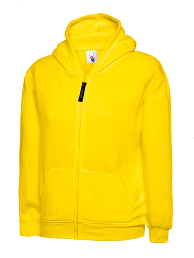 Uneek UC506 300GSM Children Polyester Cotton Childrens Classic Full Zip Hooded Sweatshirt