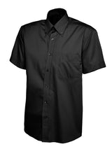 Uneek UC702 140GSM Men's Polyester Combed Cotton Men's Pinpoint Oxford Half Sleeve Shirt