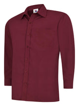 Uneek UC709 120GSM Men's Polyester Cotton Men's Poplin Full Sleeve Shirt