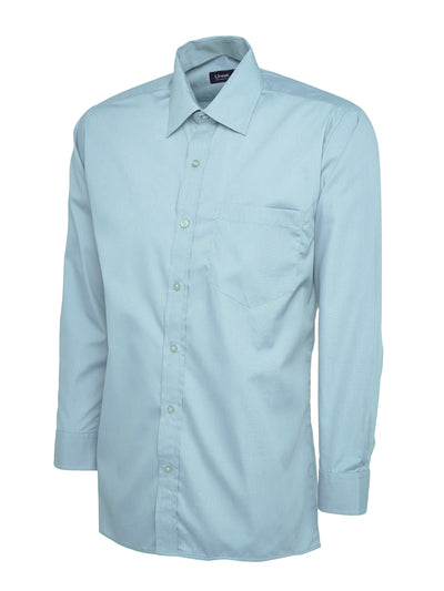 Uneek UC709 120GSM Men's Polyester Cotton Men's Poplin Full Sleeve Shirt