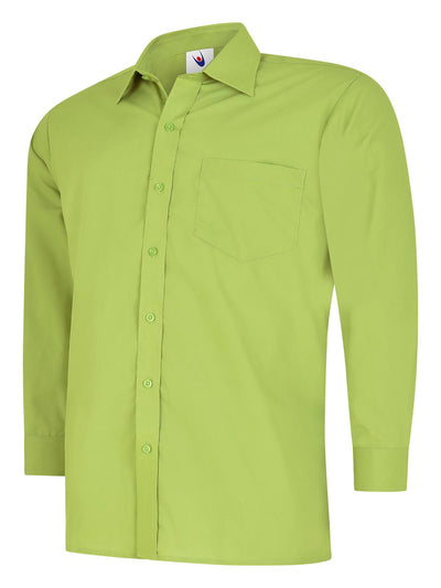 Uneek UC709 120GSM Men's Polyester Cotton Men's Poplin Full Sleeve Shirt