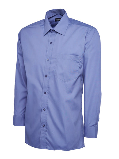 Uneek UC709 120GSM Men's Polyester Cotton Men's Poplin Full Sleeve Shirt