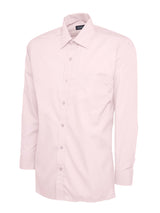 Uneek UC709 120GSM Men's Polyester Cotton Men's Poplin Full Sleeve Shirt
