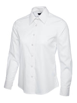 Uneek UC711 120GSM Women's Polyester Cotton Ladies Poplin Full Sleeve Shirt