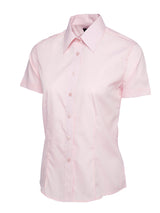 Uneek UC712 120GSM Women's Polyester Cotton Ladies Poplin Half Sleeve Shirt