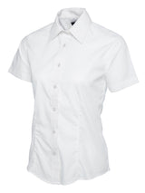 Uneek UC712 120GSM Women's Polyester Cotton Ladies Poplin Half Sleeve Shirt