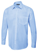 Uneek UC713 120GSM Unisex Polyester Cotton Men's Long Sleeve Poplin Shirt