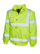 Uneek UC804 0GSM Unisex Polyester High Visibility Bomber Jacket