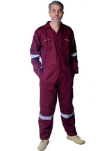 GRS Reflective Tape Boiler Suit Zip Pocket Safety Workwear Coverall Overalls