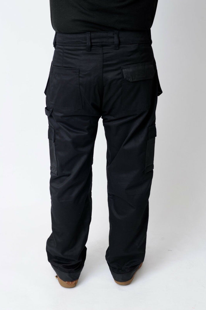 IBEX Multi Pockets Men's Combat Cargo Work Trousers with Knee Pad Pock ...