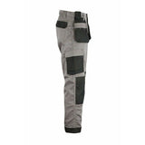 IBEX Multi Pockets Men's Combat Cargo Work Trousers with Knee Pad Pockets, Available in Full Black and Grey Colours