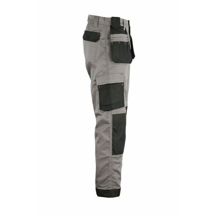 DeWalt Aspen Ripstop Stretch Holster Pocket Trousers Grey & Black 30in  Short | Travis Perkins