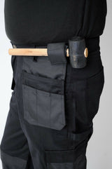 IBEX Multi Pockets Men's Combat Cargo Work Trousers with Knee Pad Pockets, Available in Full Black and Grey Colours