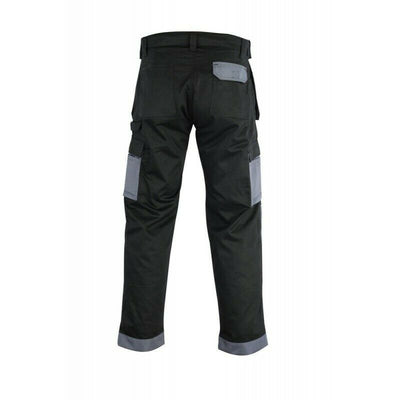 IBEX Multi Pockets Men's Combat Cargo Work Trousers with Knee Pad Pockets, Available in Beige/Khaki and Black Colours